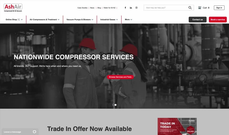 ash-air website