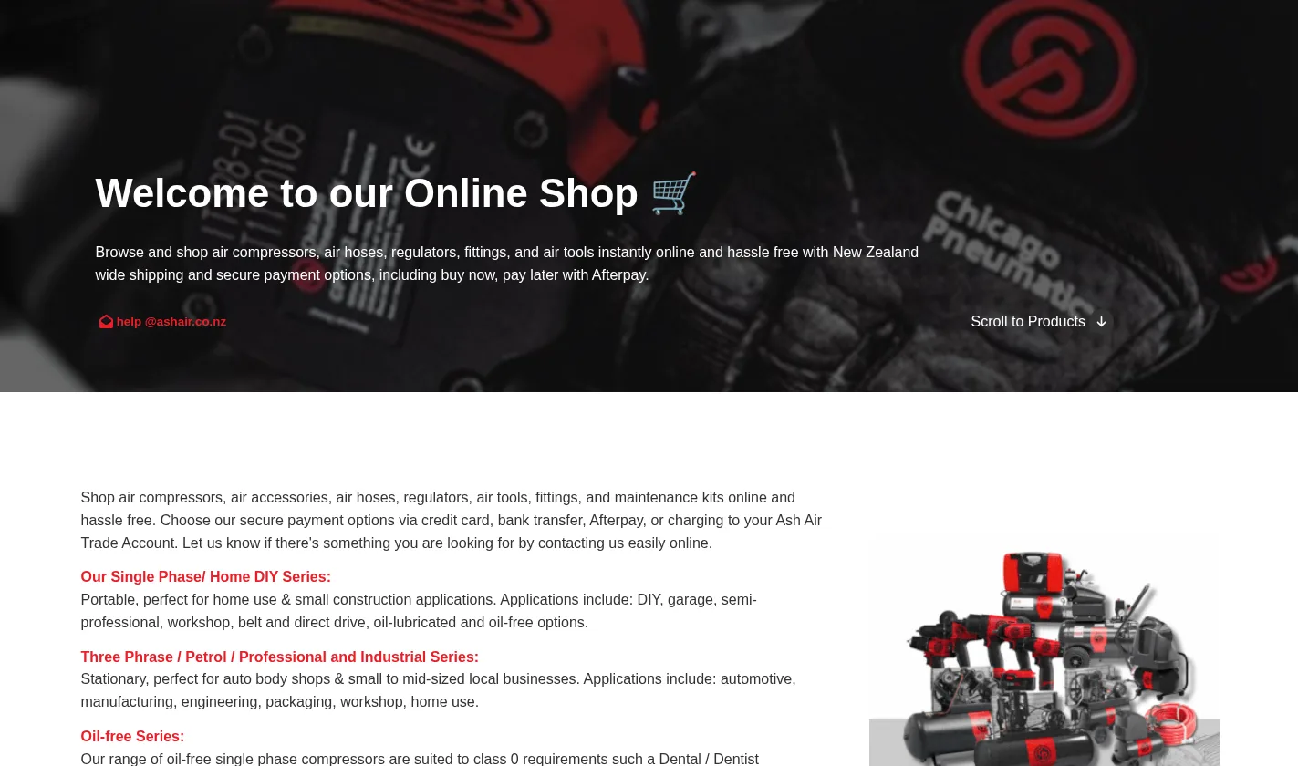 Ash Air online shop