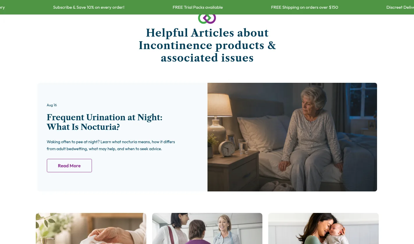 Continence Care advice articles