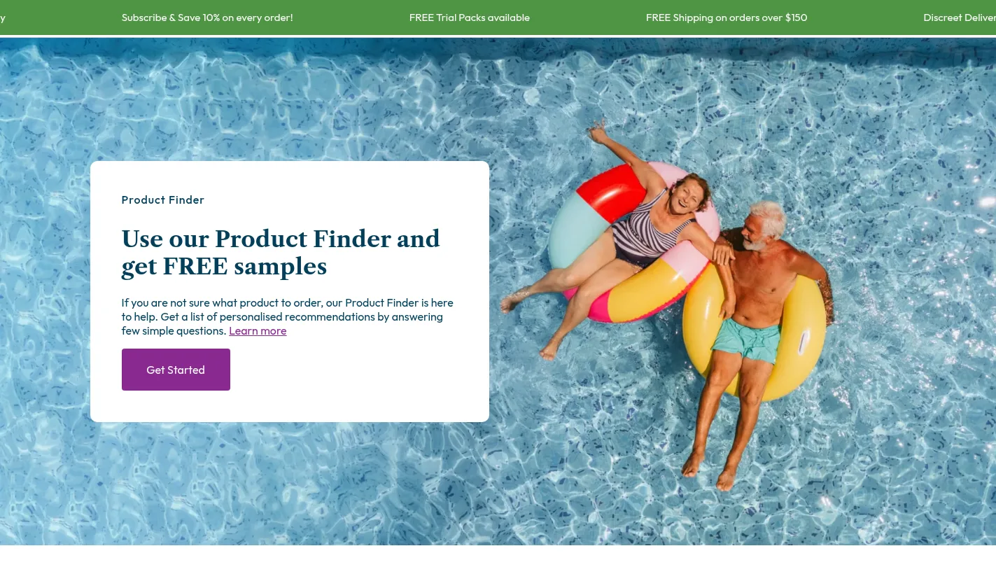 Continence Care Product Finder