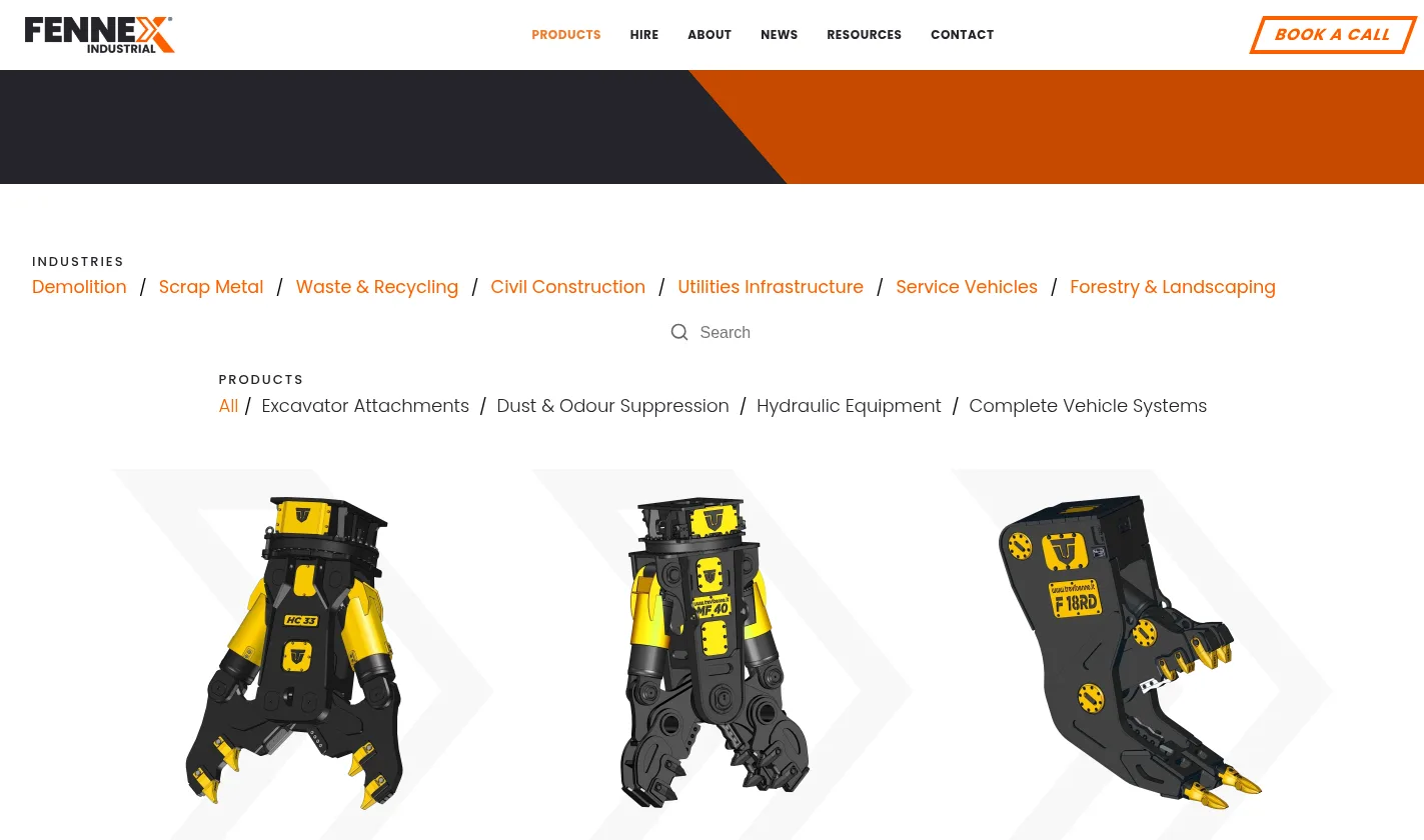 Fennex Industrial product categories
