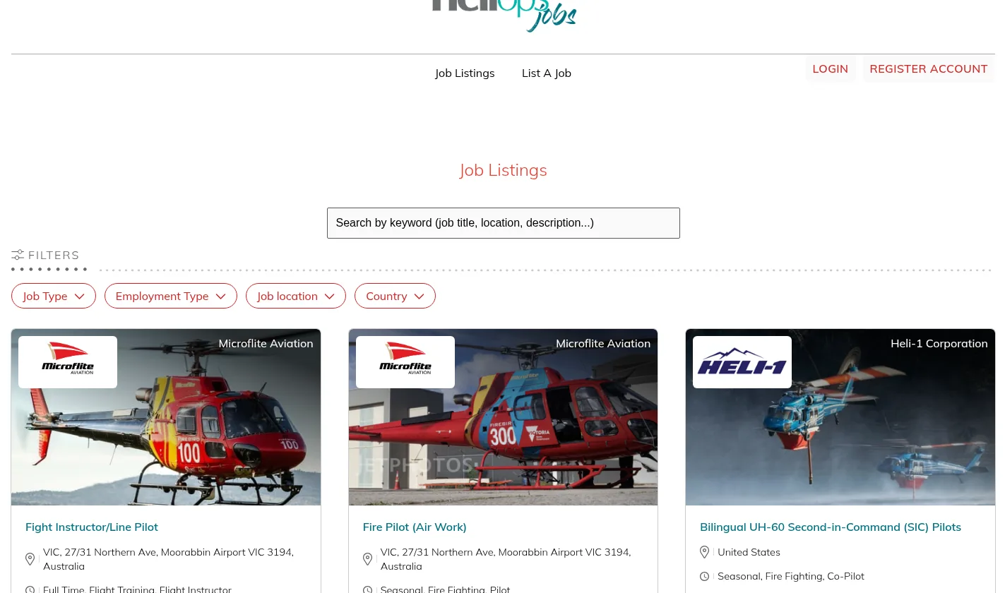 HeliOps jobs board