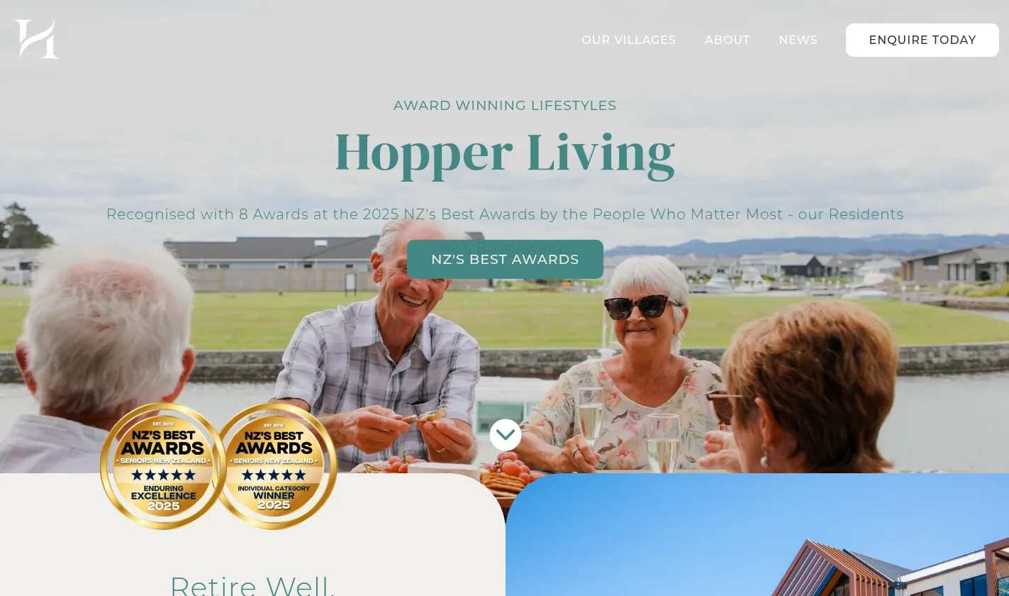Hopper Living website