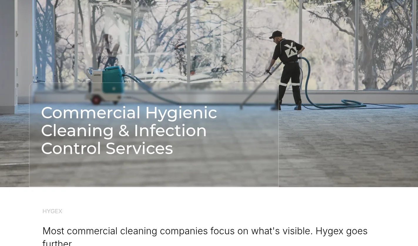 Hygex hygienic cleaning services