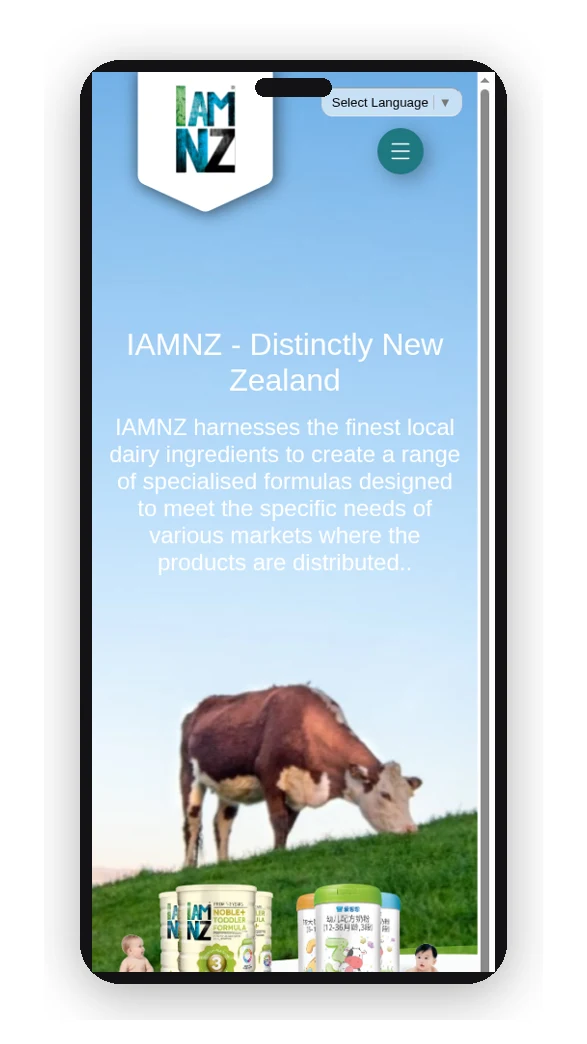I AM NZ website on a phone