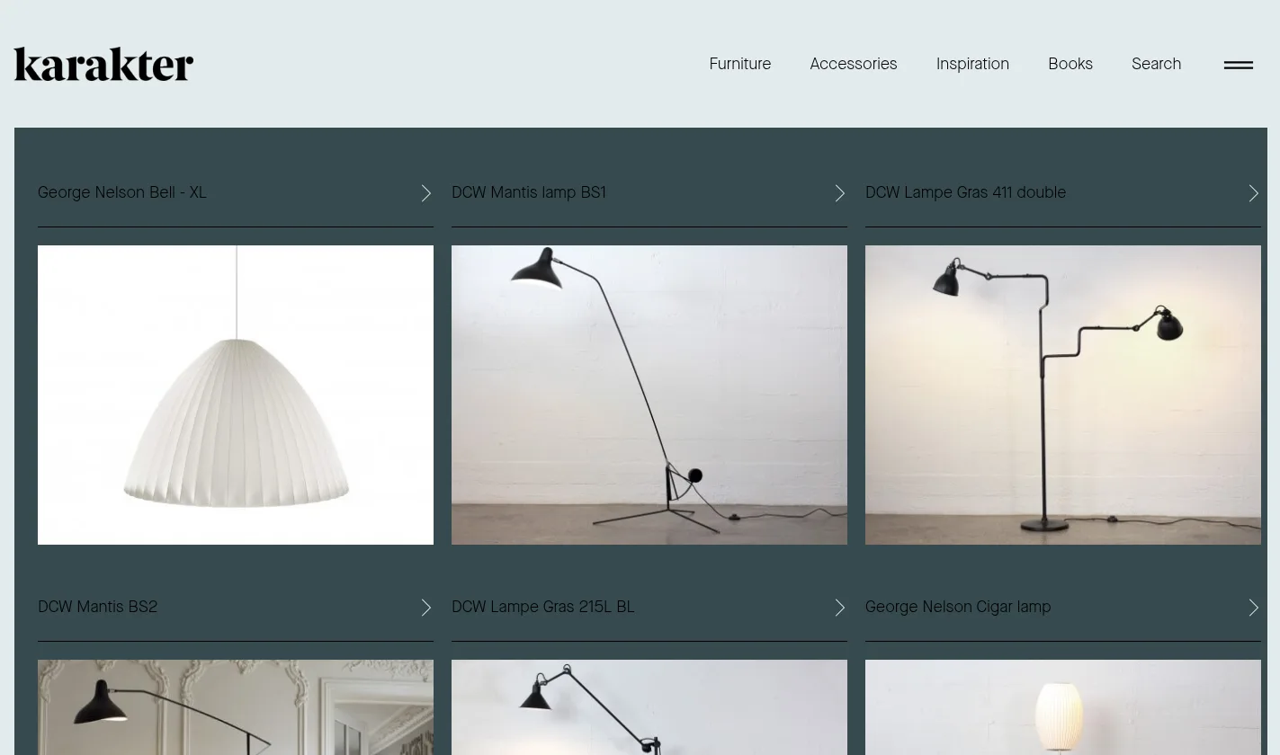 Karakter lighting category