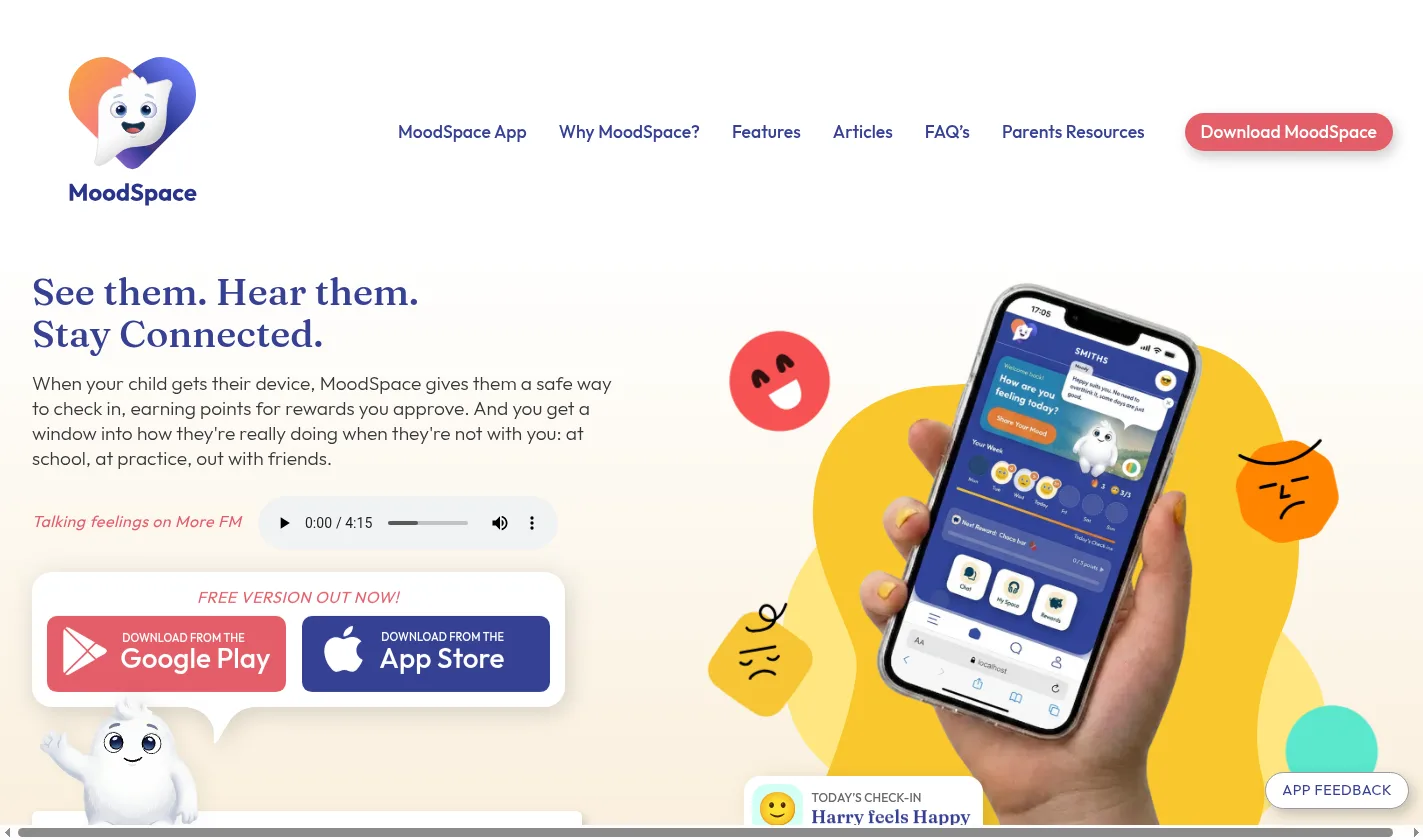 MoodSpace website