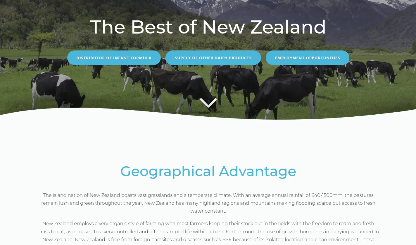 The Best of New Zealand page