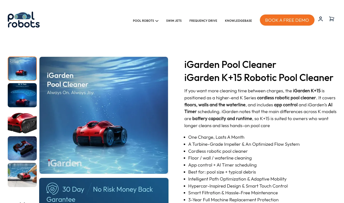 iGarden K Series Pro product page