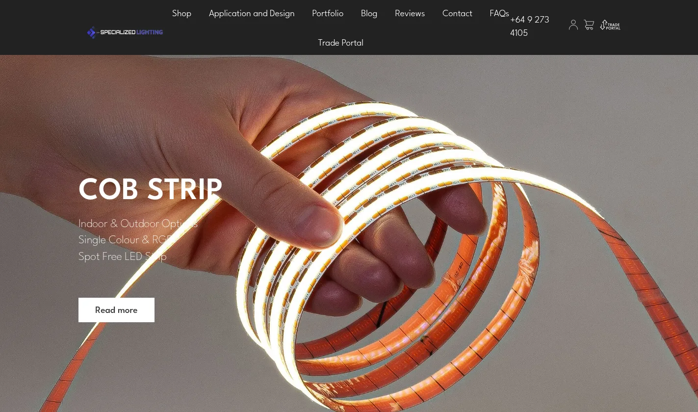 Specialized Lighting Concepts website