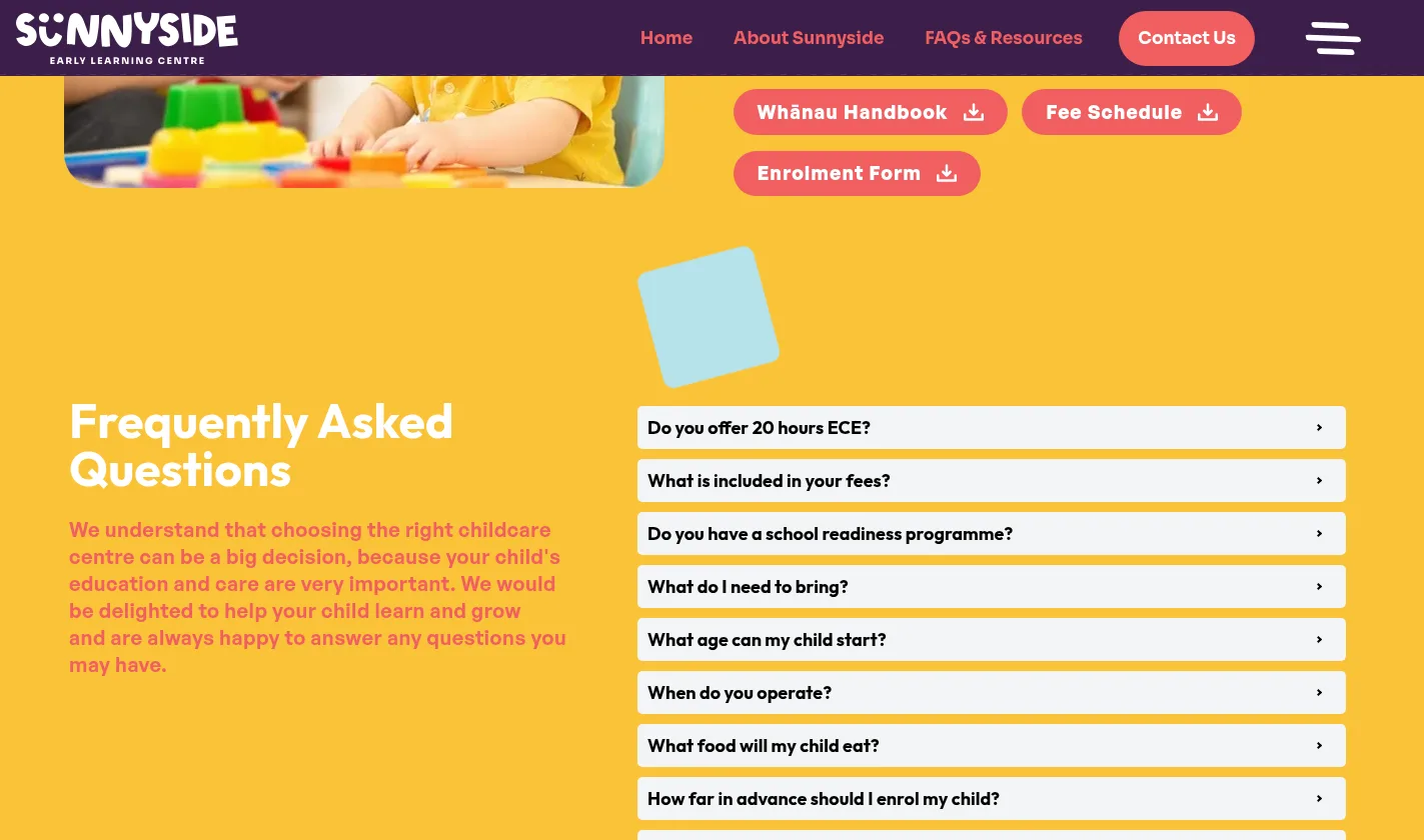 Sunnyside FAQs and resources