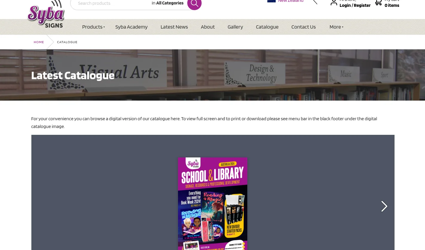 Syba Signs catalogue