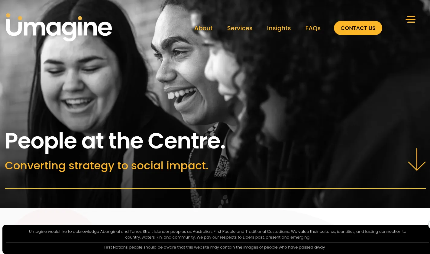 Umagine about page