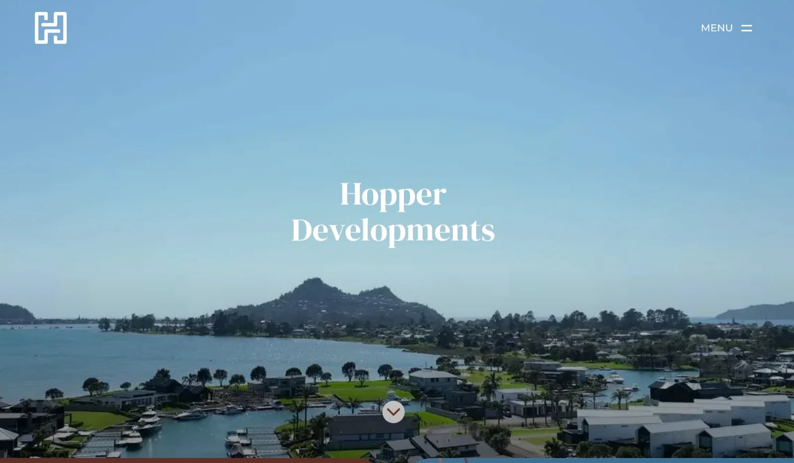 Hopper Developments website designed by Fuel Design