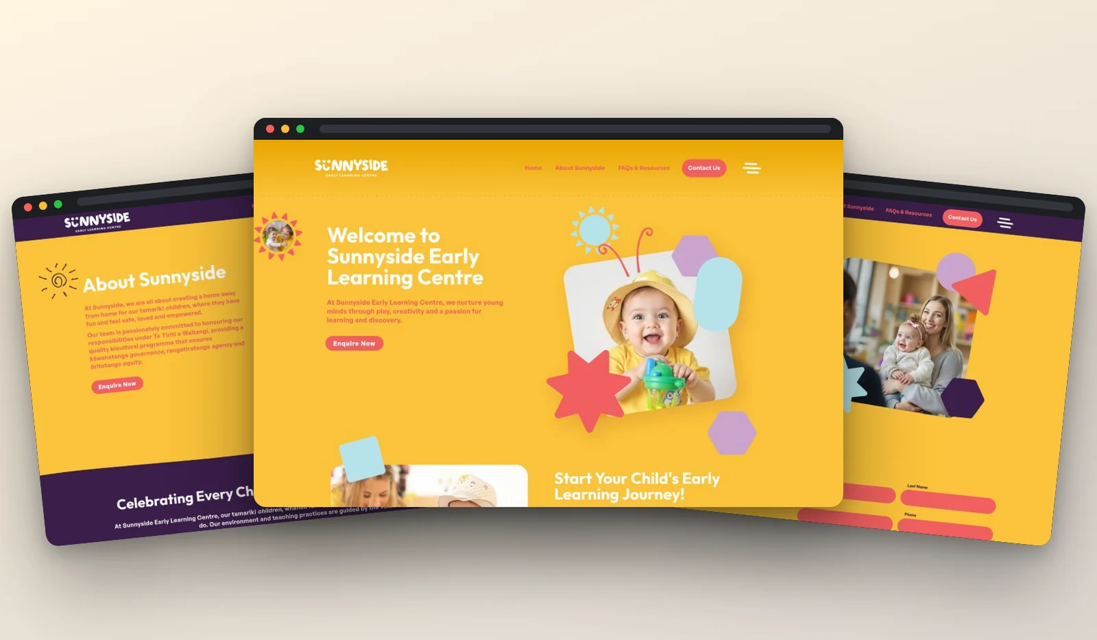 Sunnyside website designed by Fuel Design