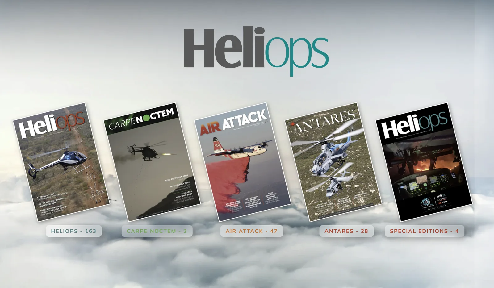 HeliOps Magazine website designed by Fuel Design