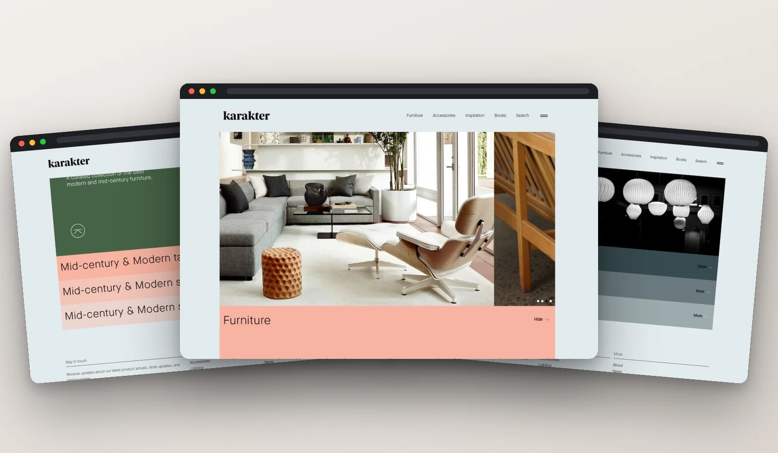 Karakter website designed by Fuel Design