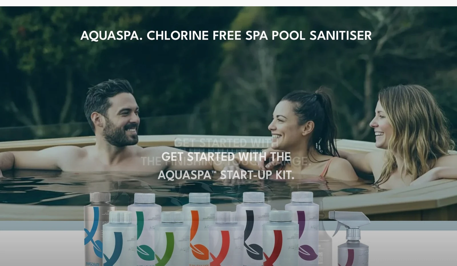 AquaSpa website designed by Fuel Design