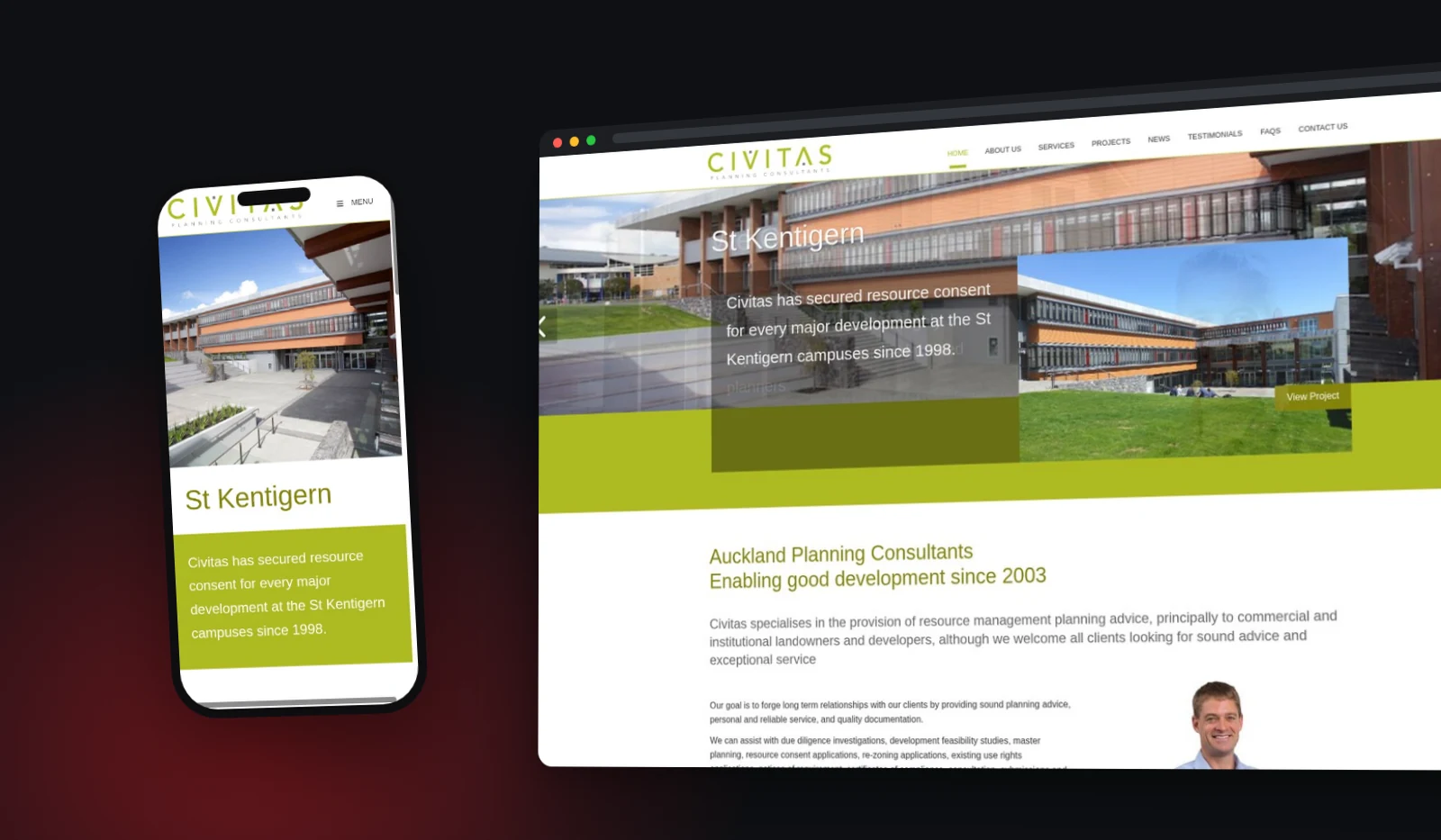 Civitas website designed by Fuel Design