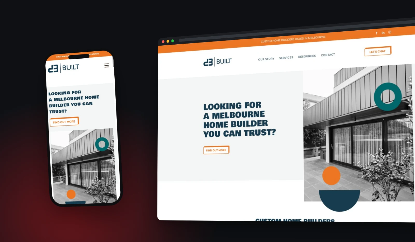 D3 Built website designed by Fuel Design