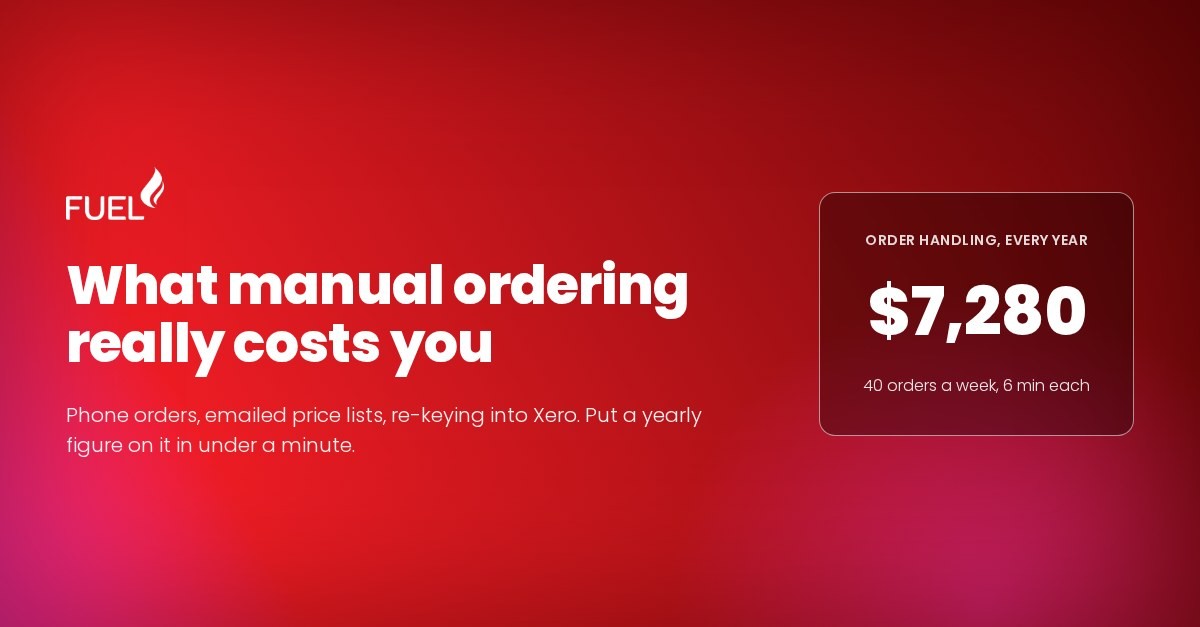 What manual order handling actually costs a New Zealand trade supplier