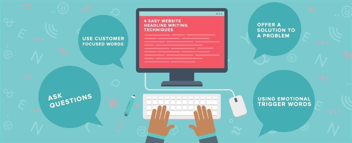 4 easy website headline writing techniques.